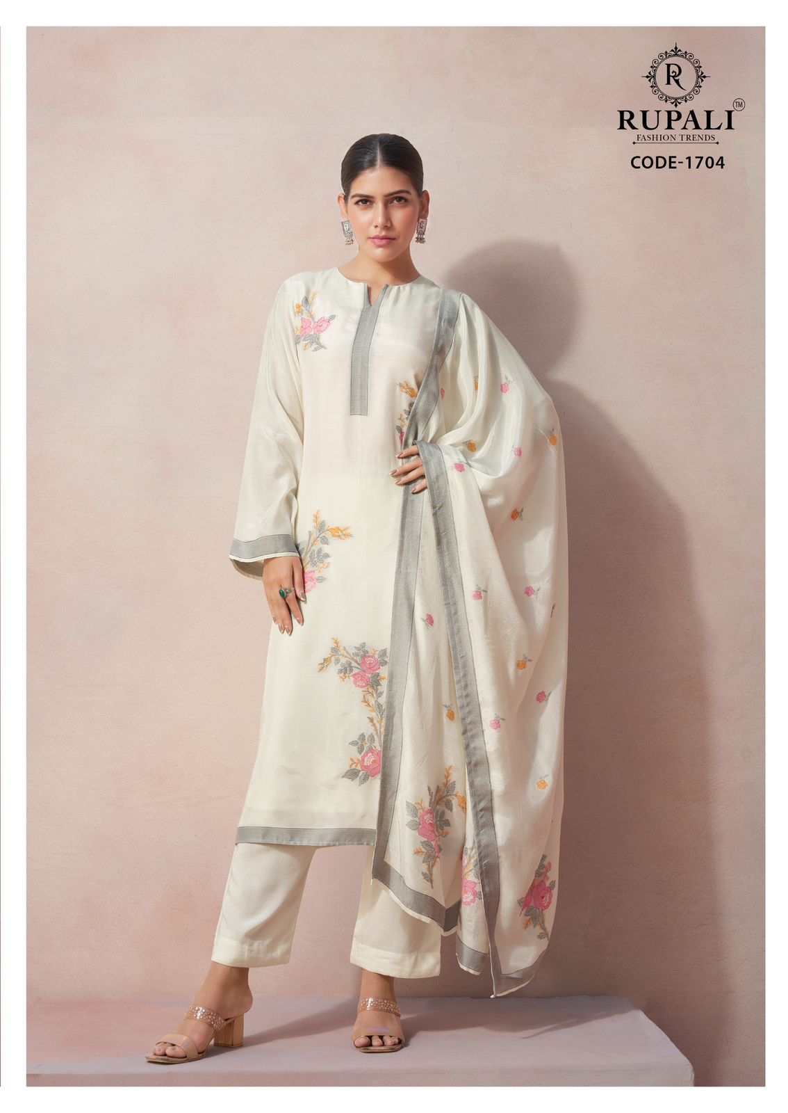 Vaani Rupali Muslin Jacquard Pant Style Suits Supplier Ahmedabad