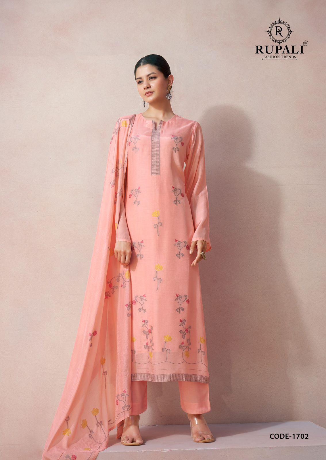 Vaani Rupali Muslin Jacquard Pant Style Suits Supplier Ahmedabad