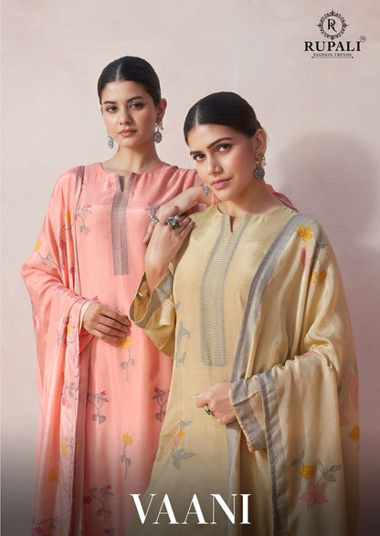 Vaani Rupali Muslin Jacquard Pant Style Suits Supplier Ahmedabad