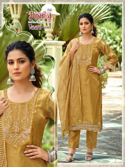 Vaani Rushika Salsa Readymade Pant Style Suits Supplier India