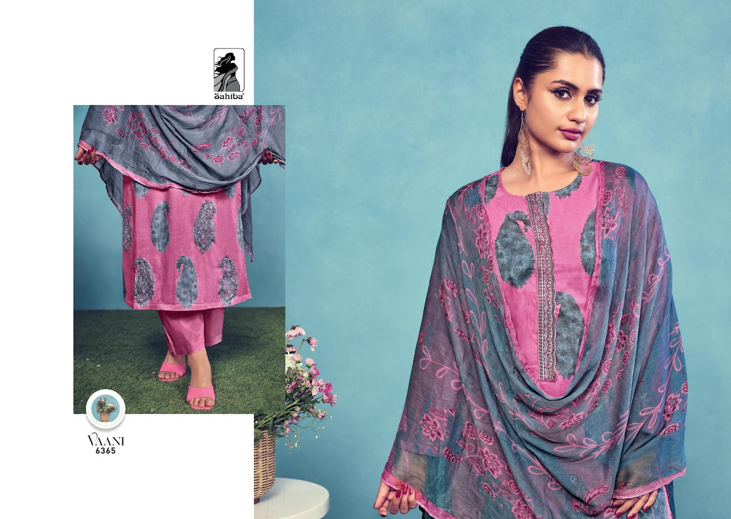 Vaani Sahiba Cotton Lawn Pant Style Suits Supplier Ahmedabad