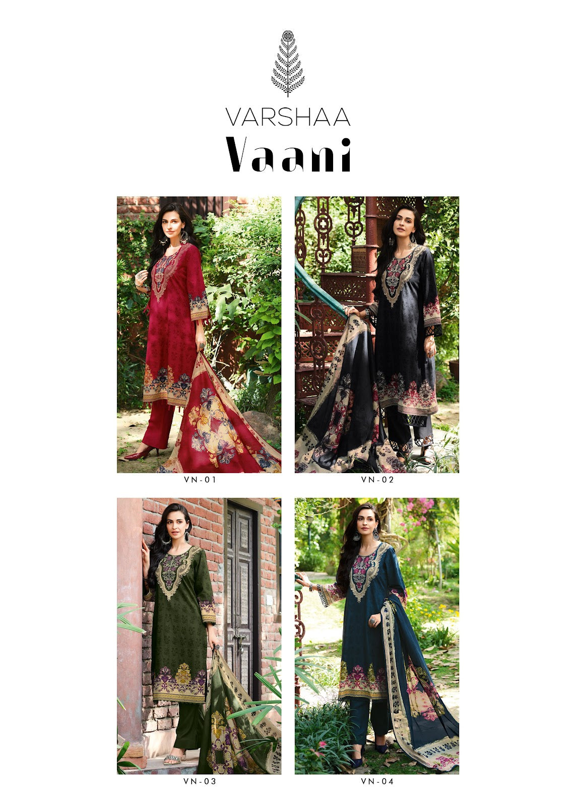 Vaani Varshaa Premium Cotton Pant Style Suits Supplier India