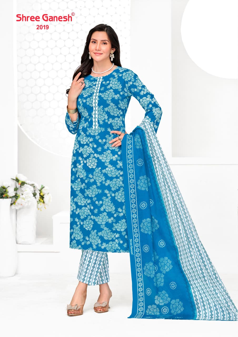 Vaani Vol 10 Shree Ganesh Cotton Dress Material Wholesaler Ahmedabad