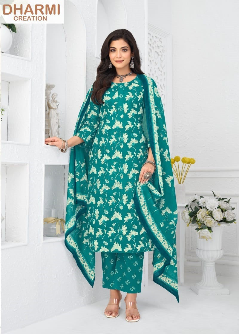 Vaani Vol 1 Dharmi Readymade Cotton Pant Suits Manufacturer