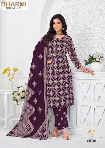 Vaani Vol 1 Dharmi Readymade Cotton Pant Suits Manufacturer