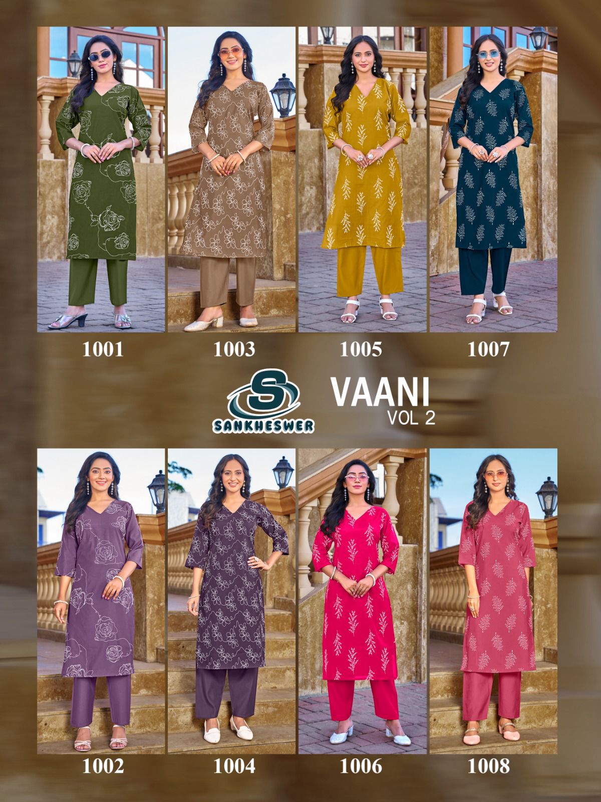 Vaani Vol 2 Sankheswer Roman Silk Co Ord Set Manufacturer Ahmedabad