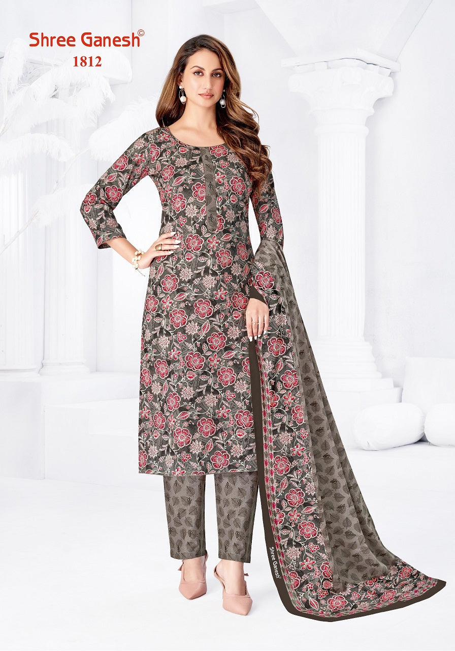 Vaani Vol 8 Shree Ganesh Cotton Dress Material Wholesale Rate