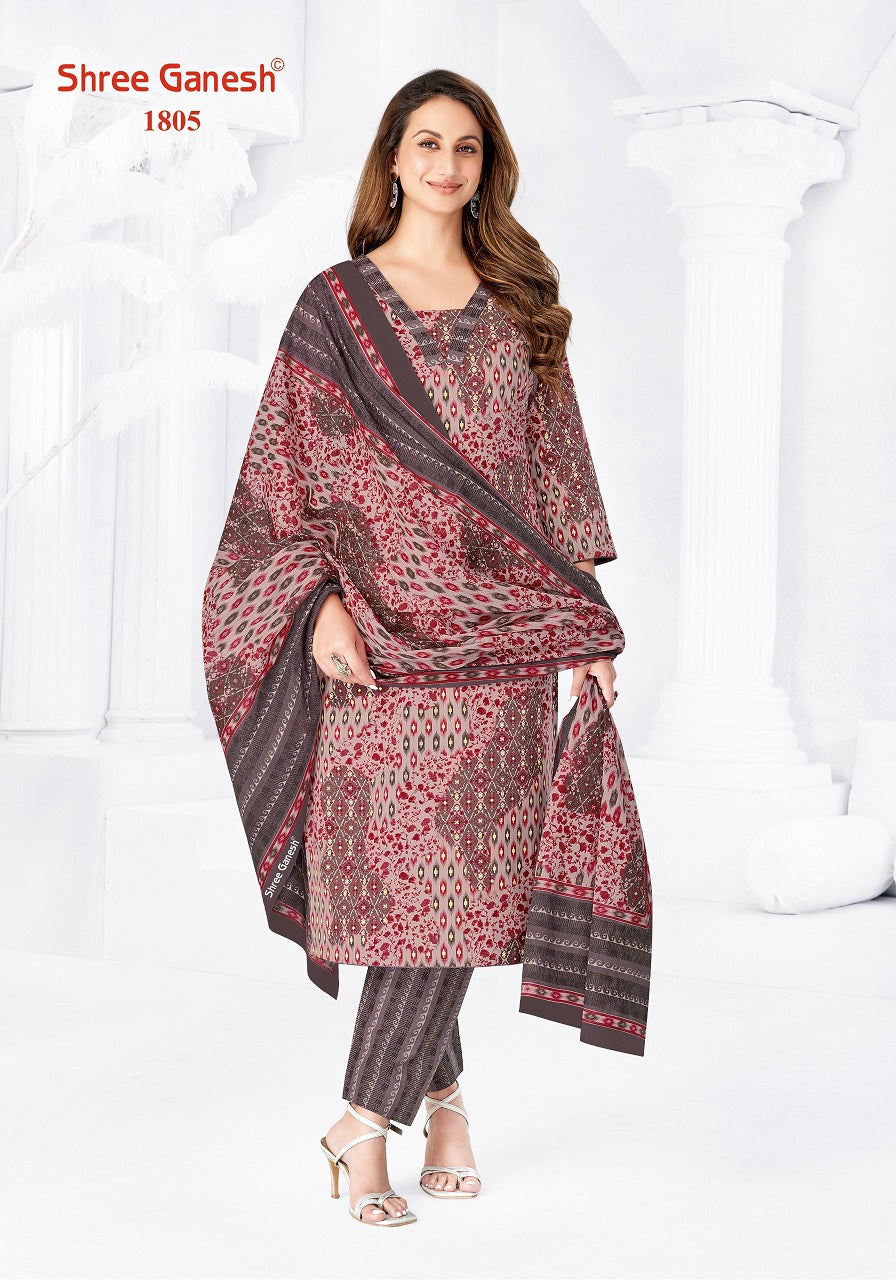 Vaani Vol 8 Shree Ganesh Cotton Dress Material Wholesale Rate