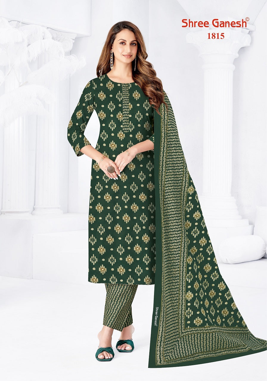 Vaani Vol 8 Shree Ganesh Cotton Dress Material Wholesale Rate