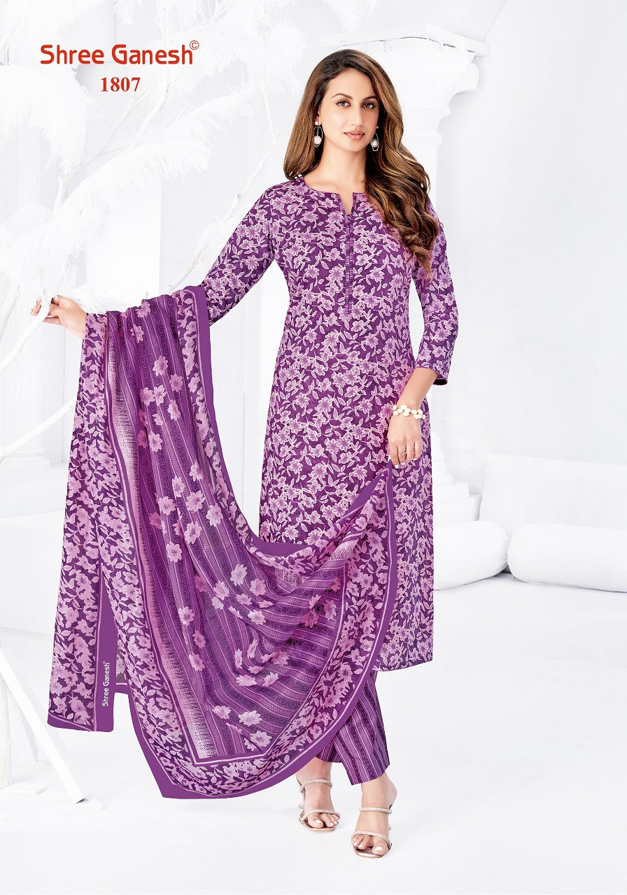 Vaani Vol 8 Shree Ganesh Cotton Dress Material Wholesale Rate