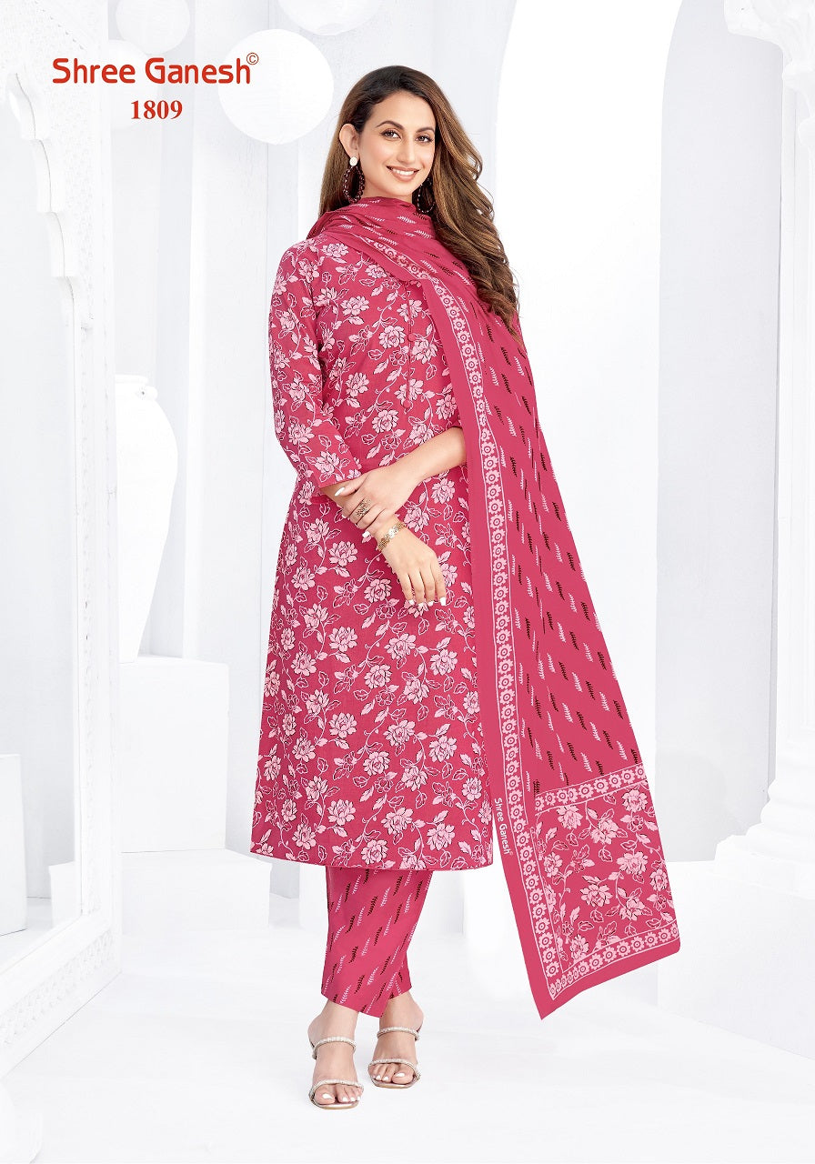 Vaani Vol 8 Shree Ganesh Cotton Dress Material Wholesale Rate