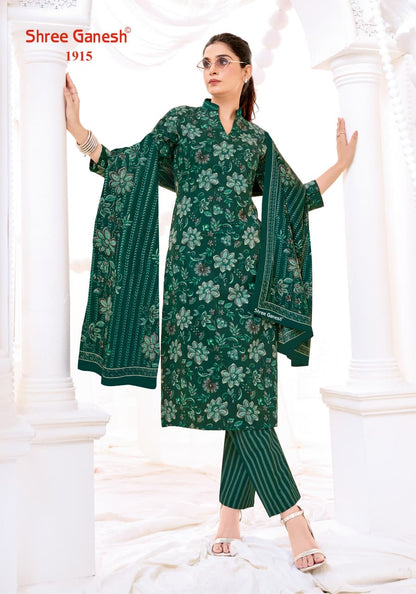 Vaani Vol 9 Shree Ganesh Mix Cotton Cotton Dress Material Exporter India