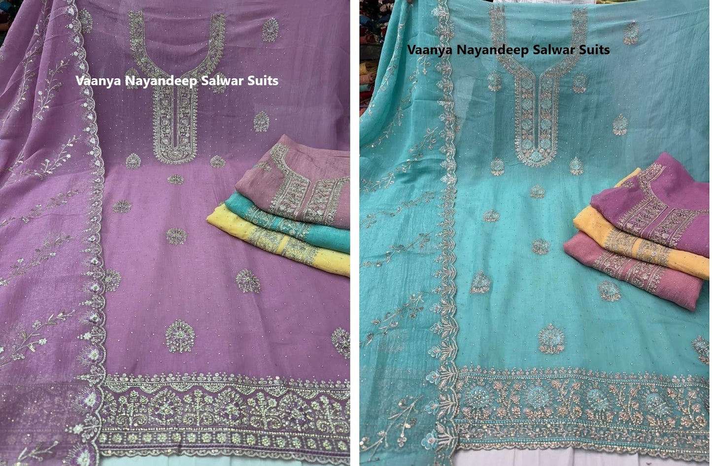 Vaanya Nayandeep Silk Salwar Suits Supplier Gujarat
