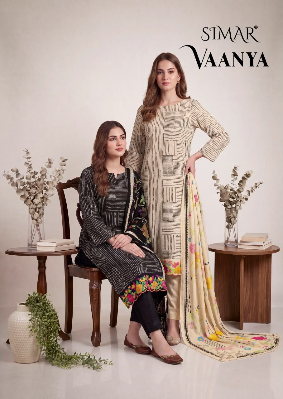 Vaanya Simar Viscose Muslin Pant Style Suits Wholesale Price