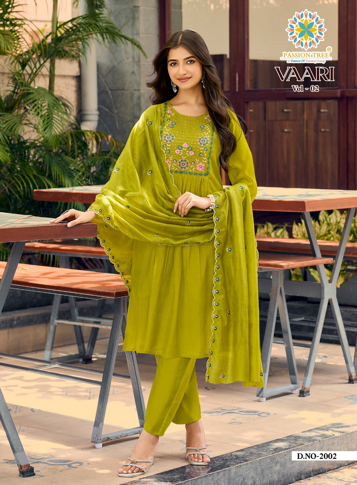 Vaari Vol 2 Passion Tree Chanderi Readymade Anarkali Suits Exporter Ahmedabad