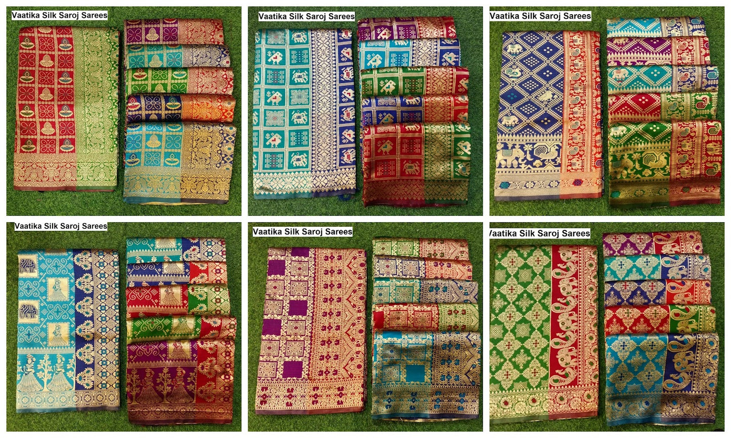 Vaatika Silk Saroj Sarees Wholesaler Ahmedabad