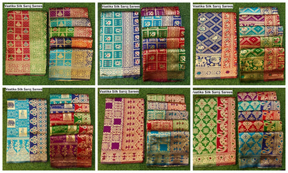 Vaatika Silk Saroj Sarees Wholesaler Ahmedabad
