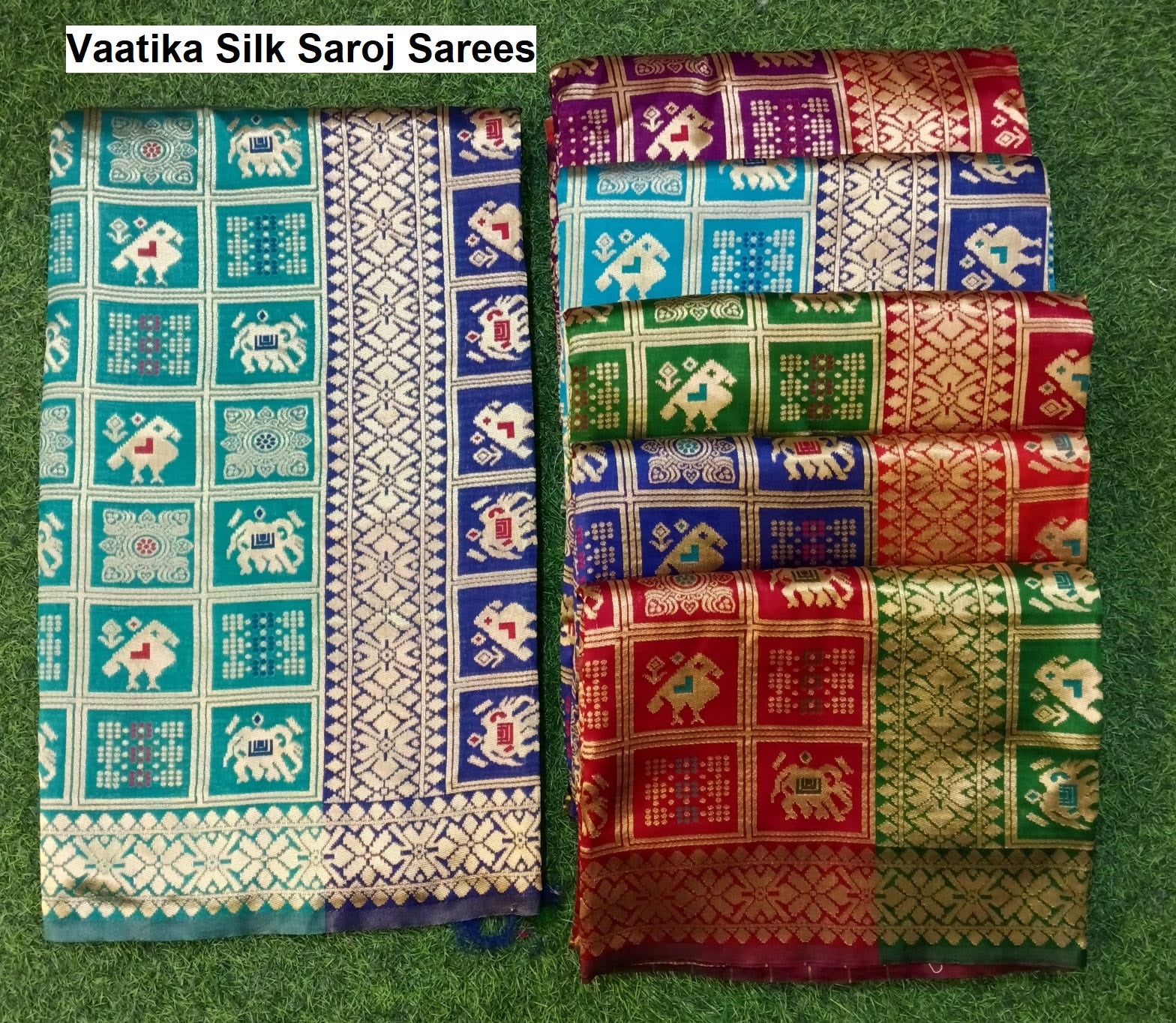 Vaatika Silk Saroj Sarees Wholesaler Ahmedabad