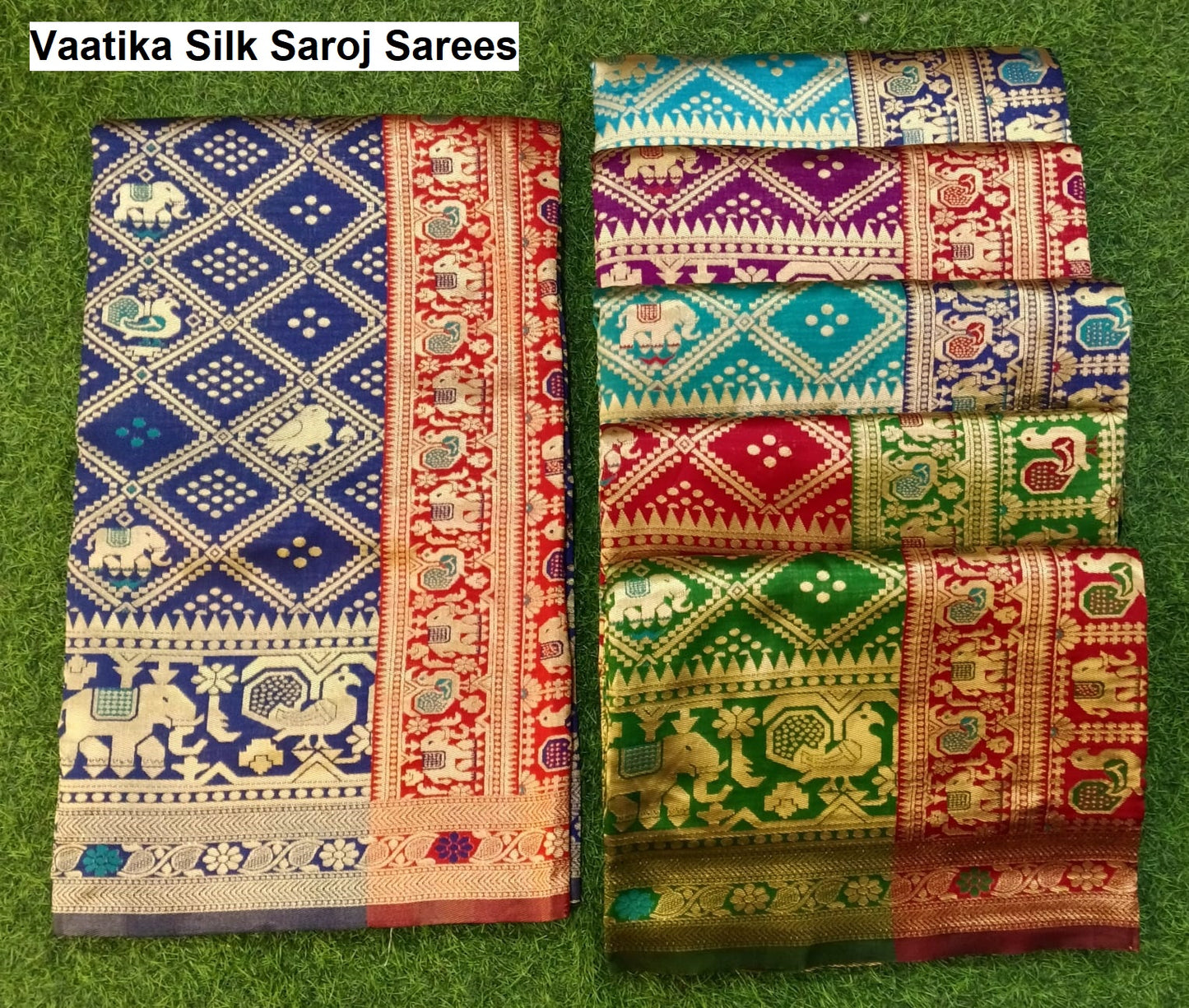 Vaatika Silk Saroj Sarees Wholesaler Ahmedabad