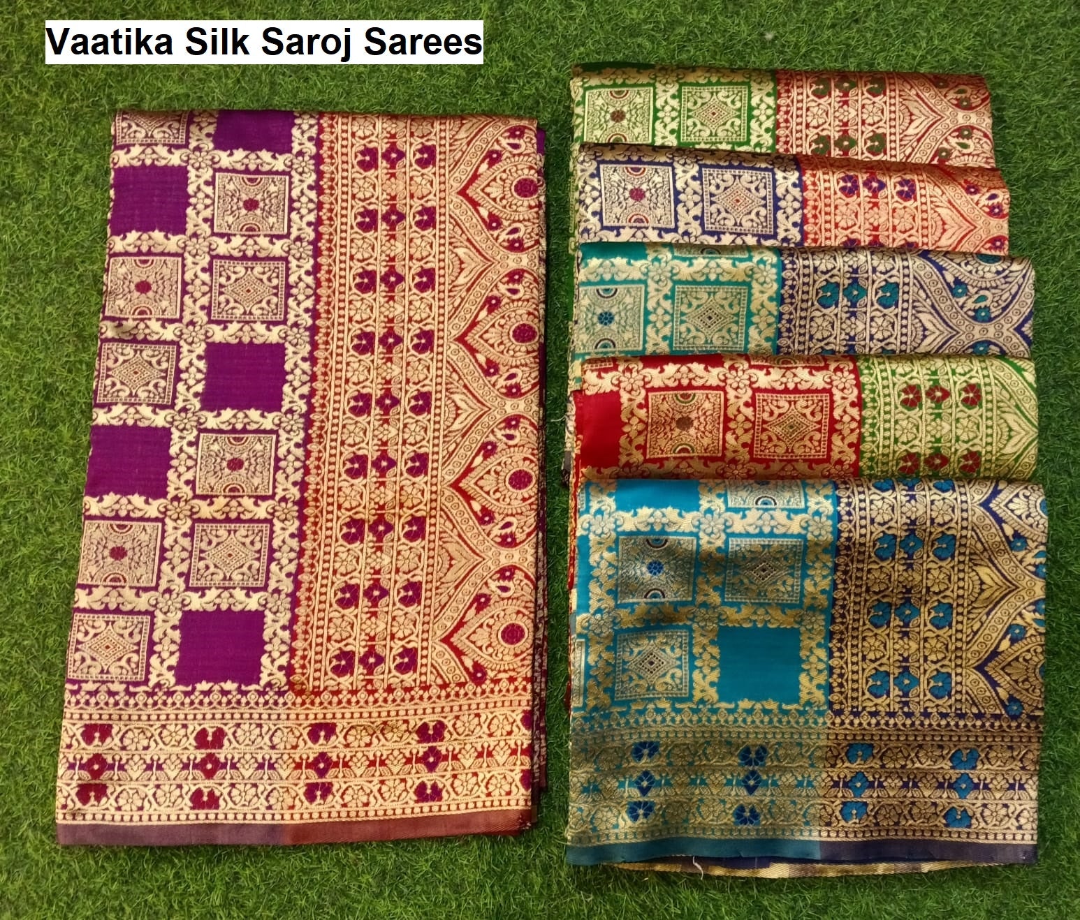 Vaatika Silk Saroj Sarees Wholesaler Ahmedabad