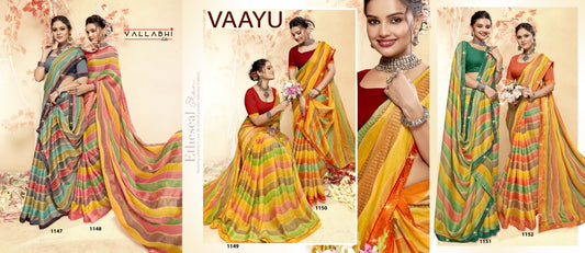 Vaayu Vallabhi Lite Brasso Sarees Wholesaler Ahmedabad