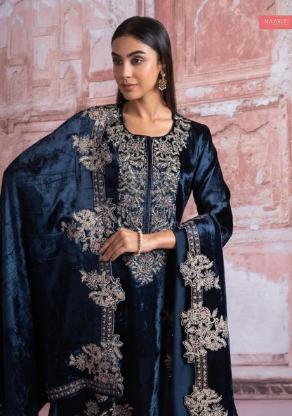 Vaazin Naariti Velvet Suits Wholesale Rate
