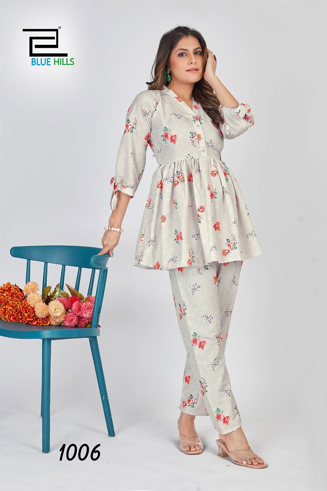 Vacation Special Bluehills Linen Co Ord Set