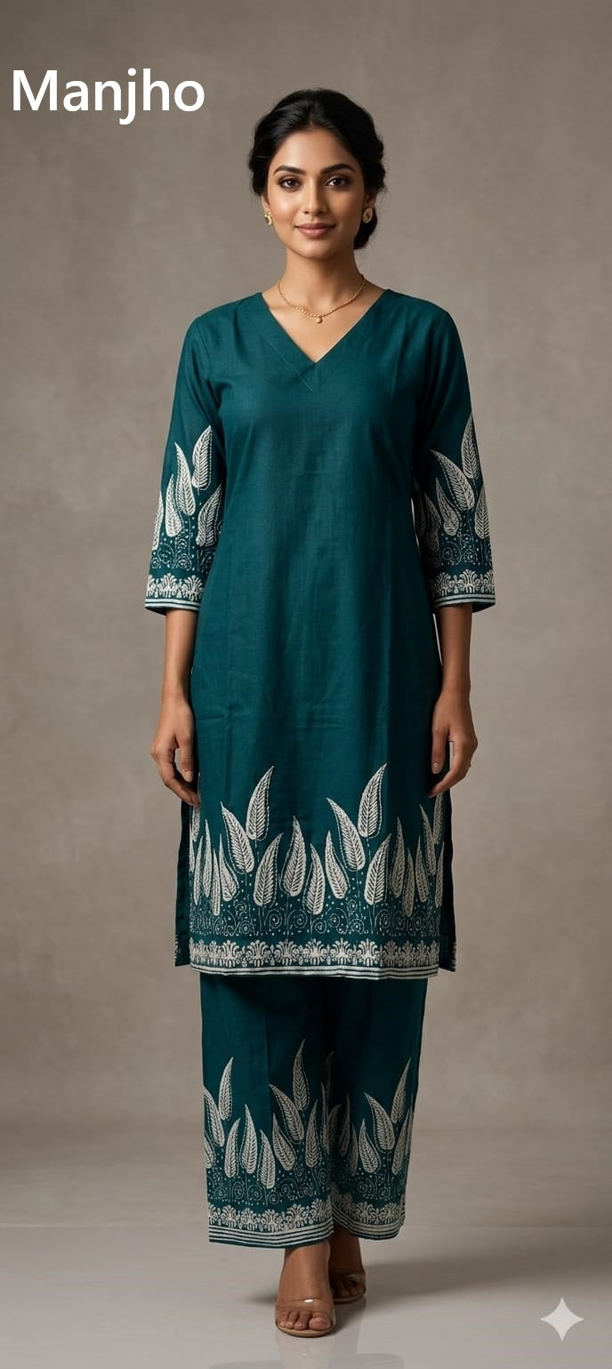 Vacations Manjho Rayon Co Ord Set Manufacturer