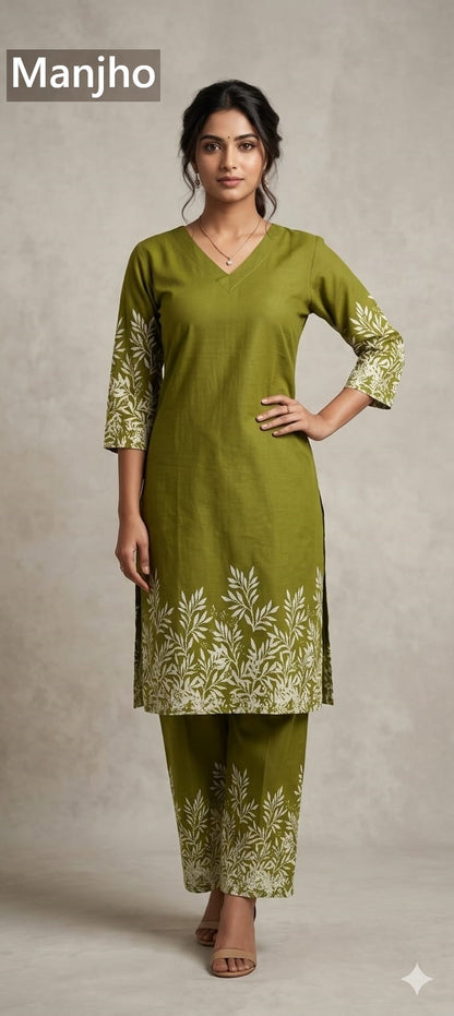 Vacations Manjho Rayon Co Ord Set Manufacturer