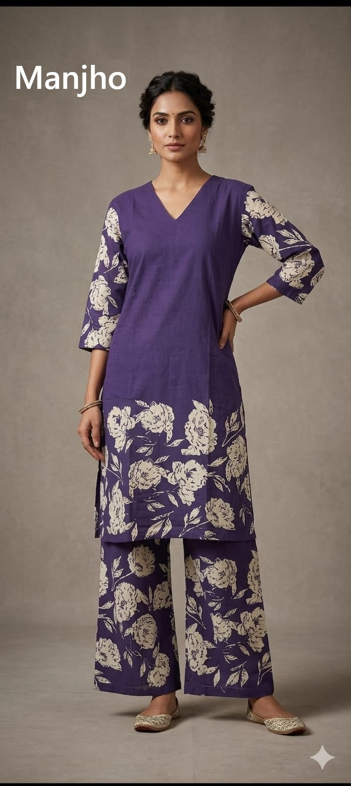 Vacations Manjho Rayon Co Ord Set Manufacturer