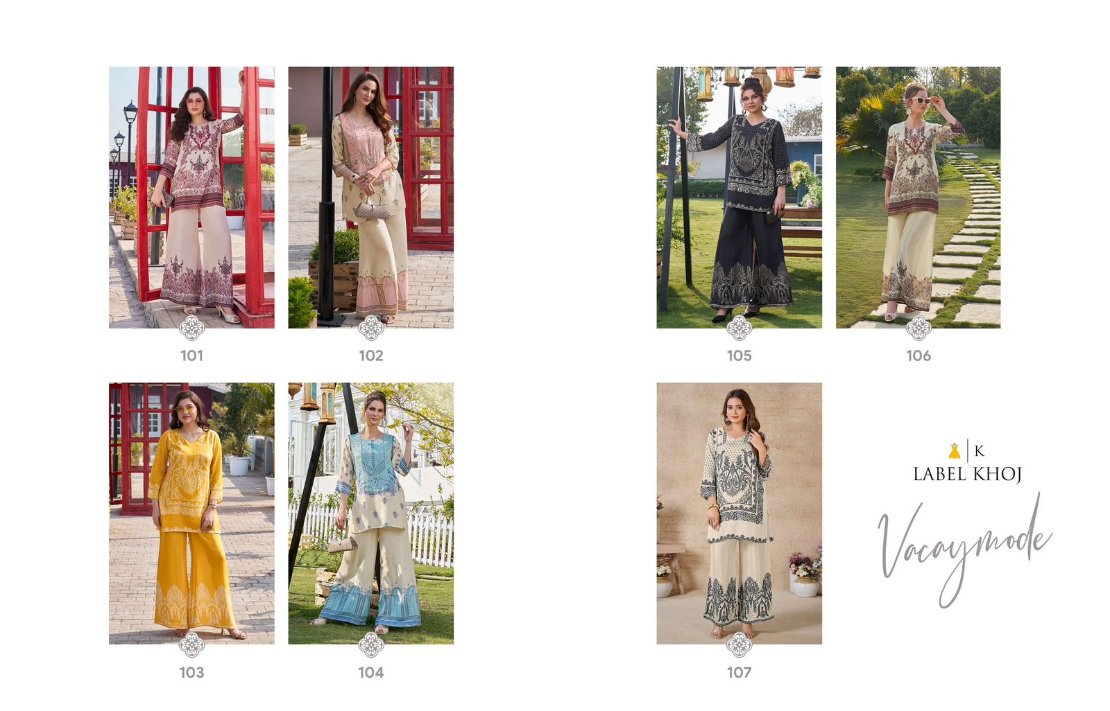 Vacay Mode Label Khoj Viscose Co Ord Set Manufacturer