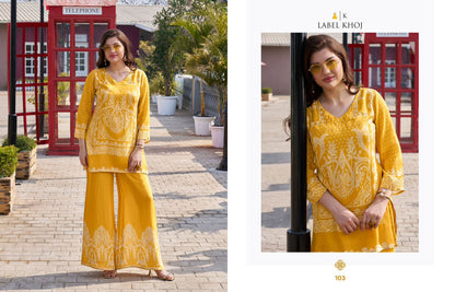 Vacay Mode Label Khoj Viscose Co Ord Set Manufacturer