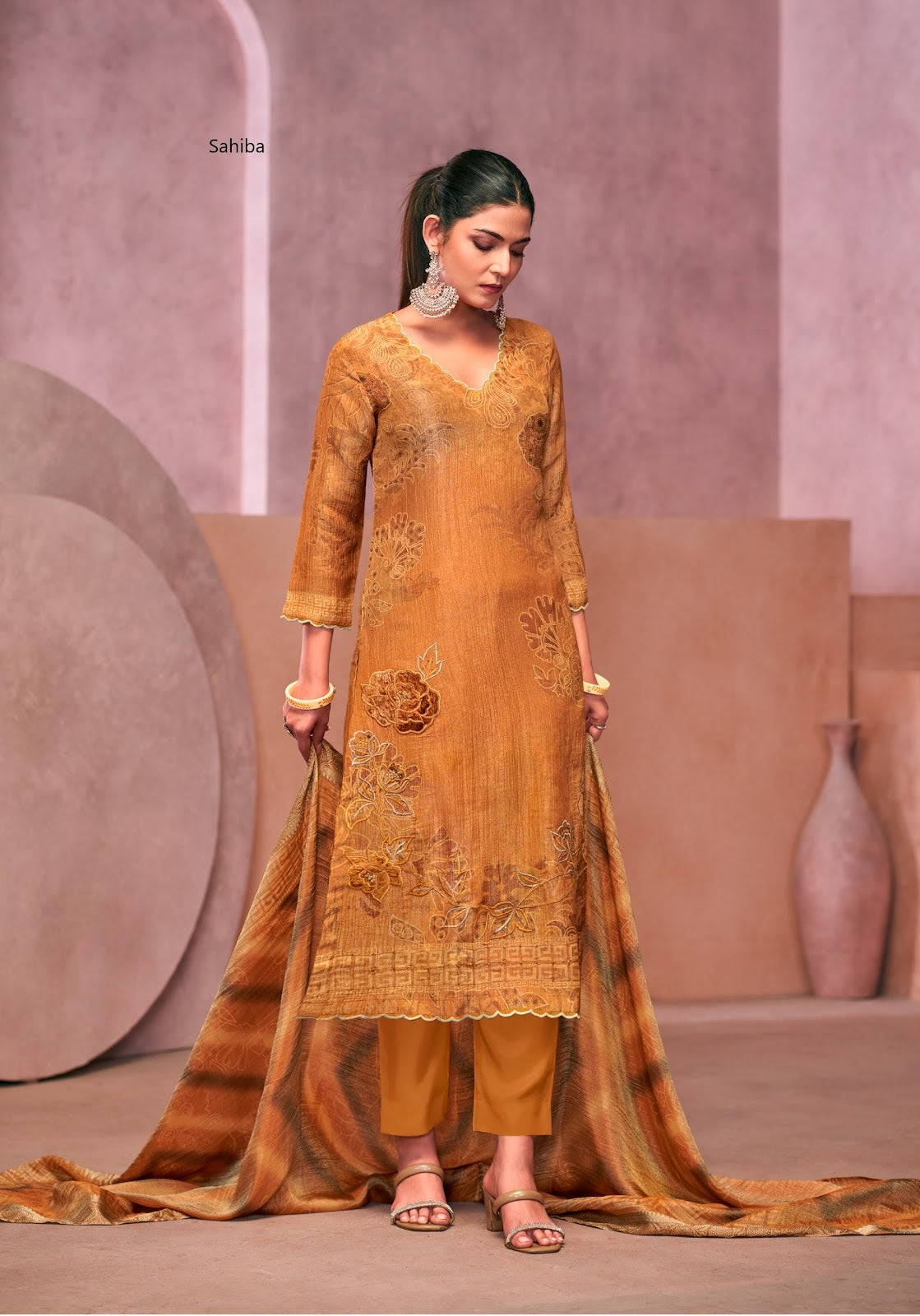 Vadanya Sahiba Simmer Plazzo Style Suits Manufacturer Gujarat