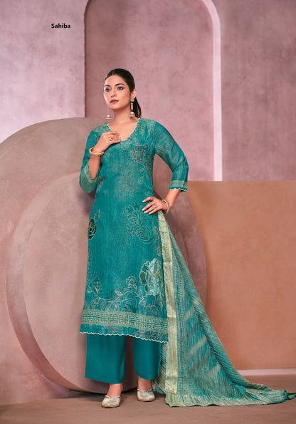 Vadanya Sahiba Simmer Plazzo Style Suits Manufacturer Gujarat