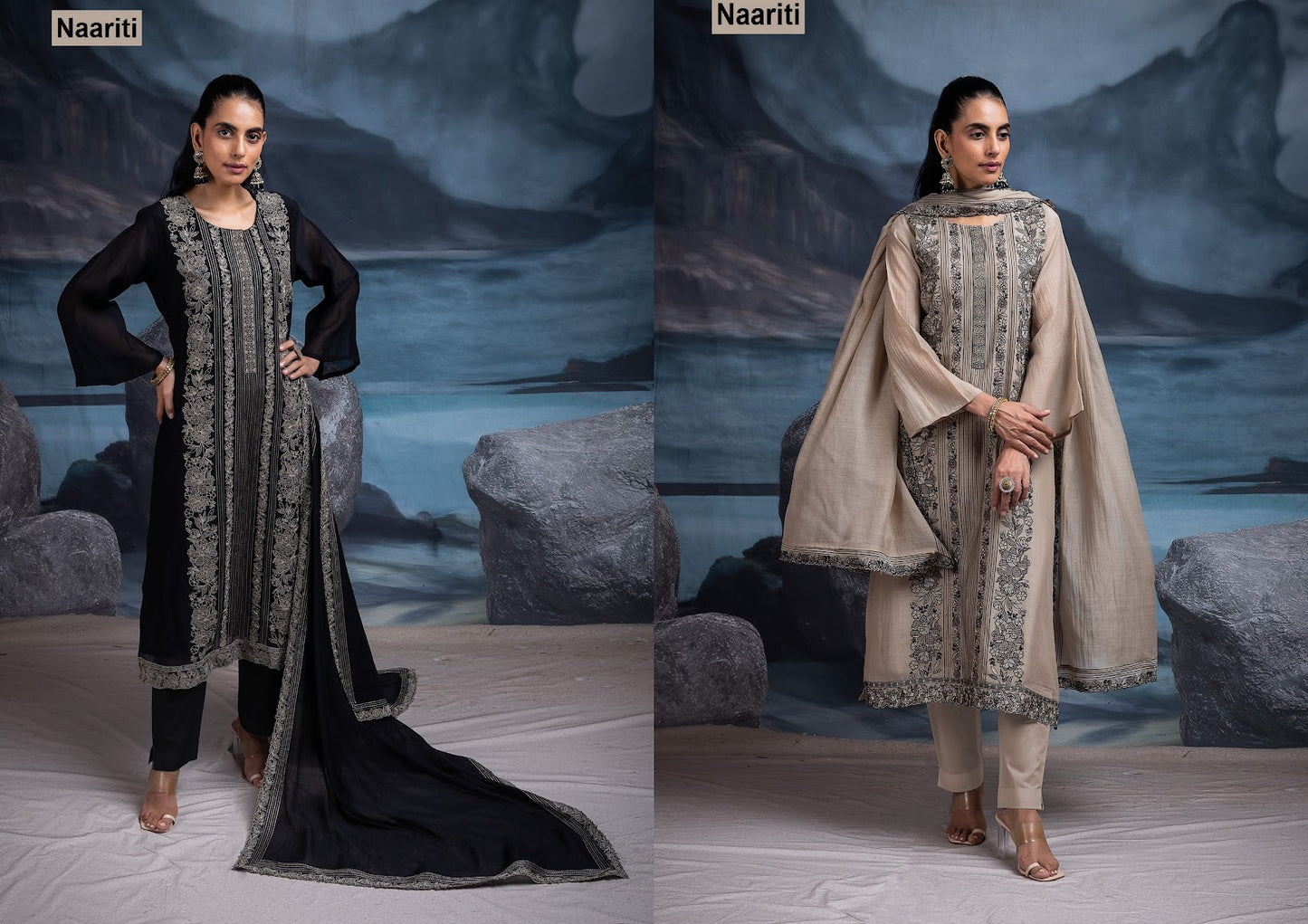 Vadika 2708 Naariti Mul Chanderi Pant Style Suits Wholesaler India