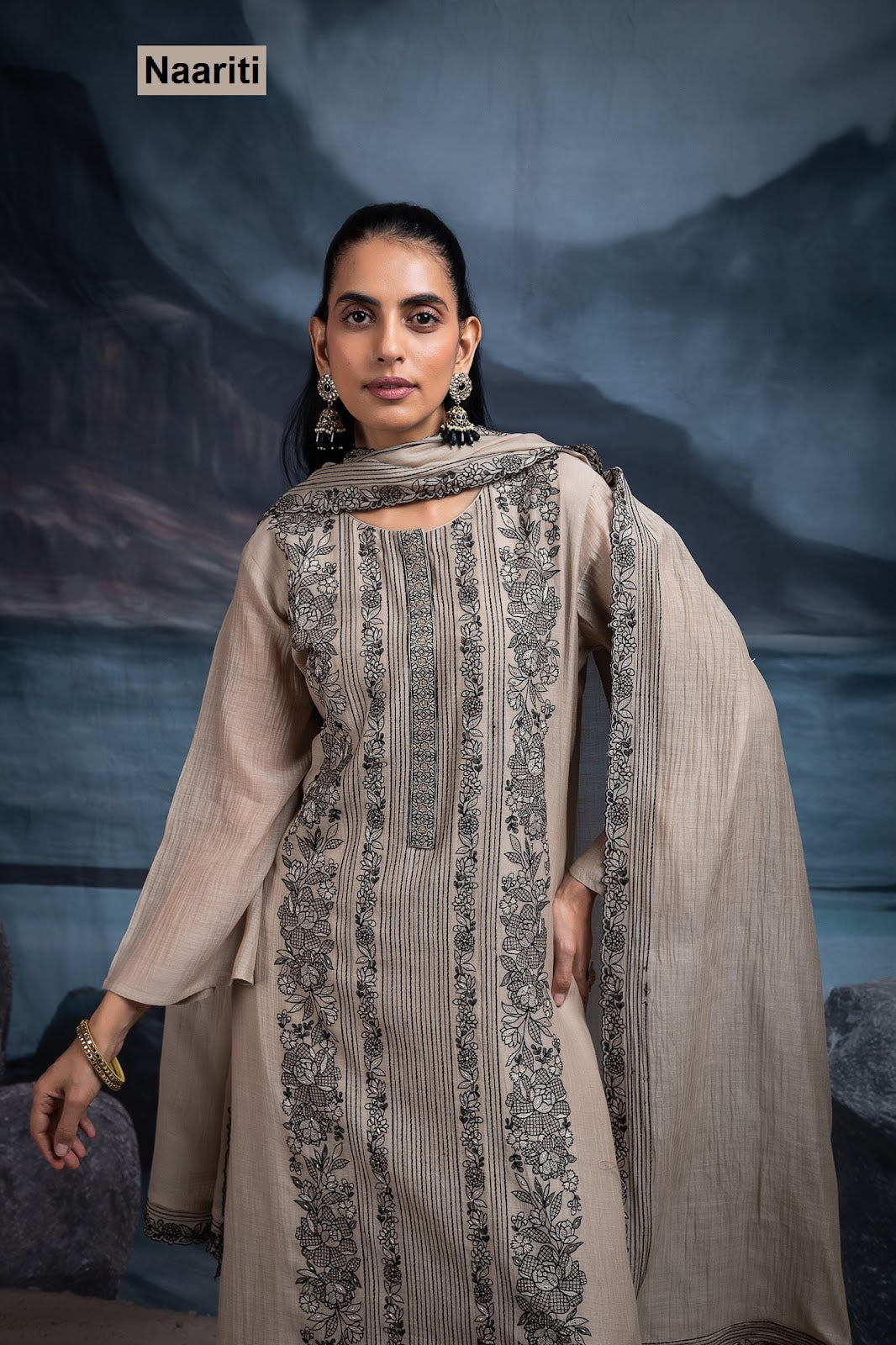 Vadika 2708 Naariti Mul Chanderi Pant Style Suits Wholesaler India
