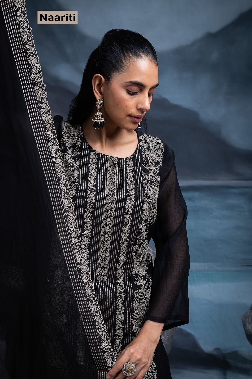 Vadika 2708 Naariti Mul Chanderi Pant Style Suits Wholesaler India