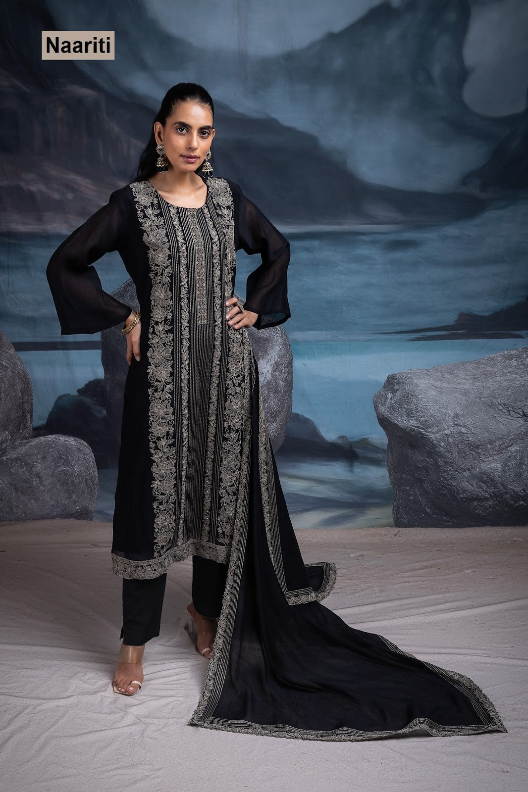Vadika 2708 Naariti Mul Chanderi Pant Style Suits Wholesaler India