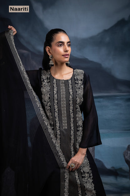 Vadika 2708 Naariti Mul Chanderi Pant Style Suits Wholesaler India