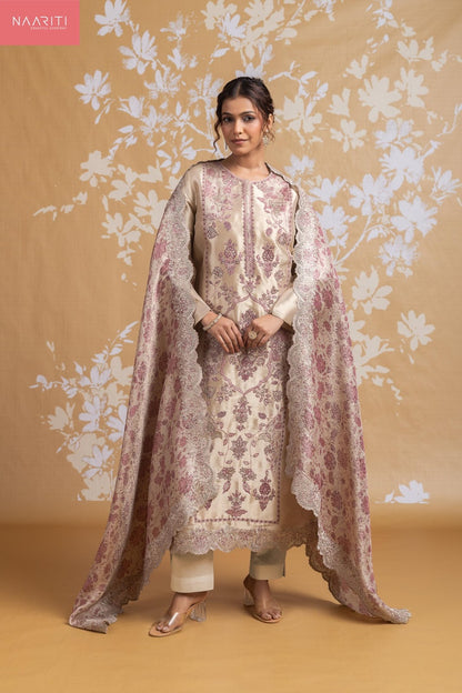 Vaeeza Naariti Silk Jacquard Pant Style Suits Supplier Ahmedabad