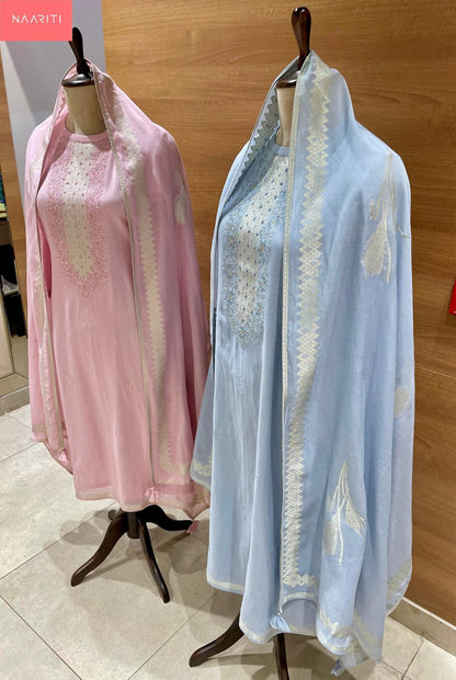 Vahzab Naariti Mul Chanderi Salwar Suits Wholesale Price
