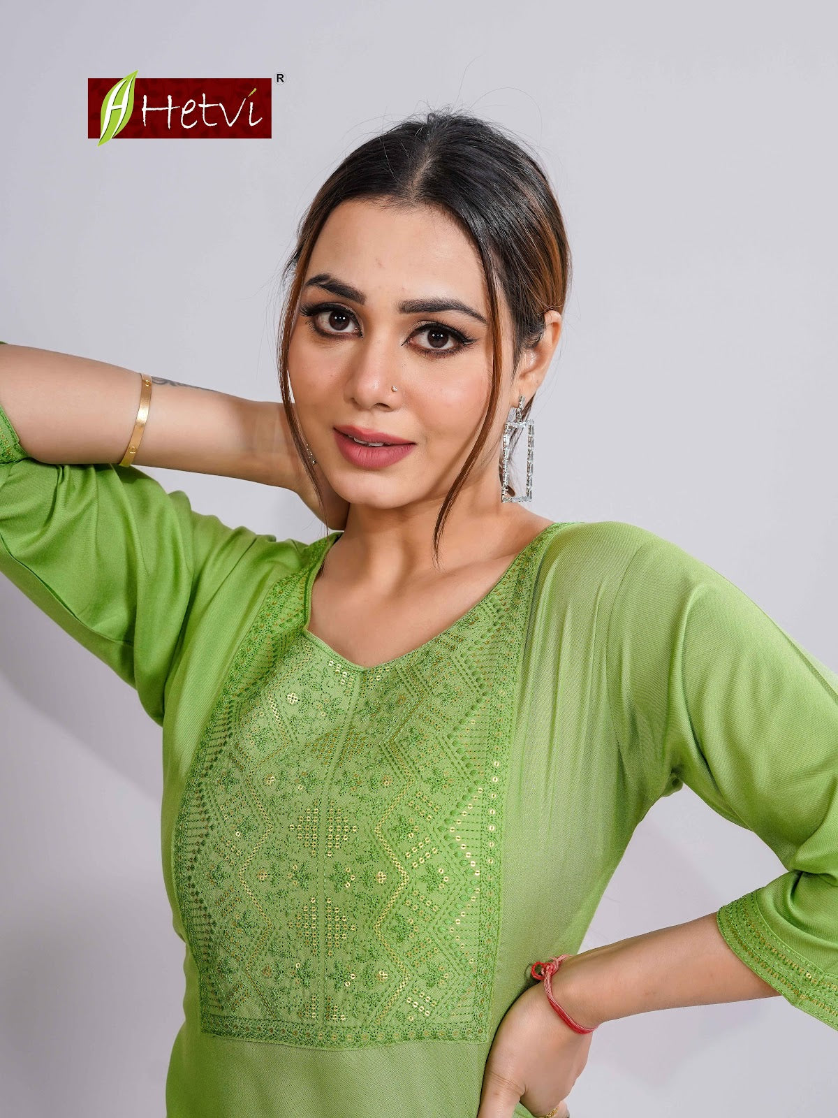 Vaibhavi Hetvi Reyon Long Kurtis Manufacturer Gujarat