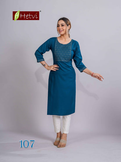 Vaibhavi Hetvi Reyon Long Kurtis Manufacturer Gujarat