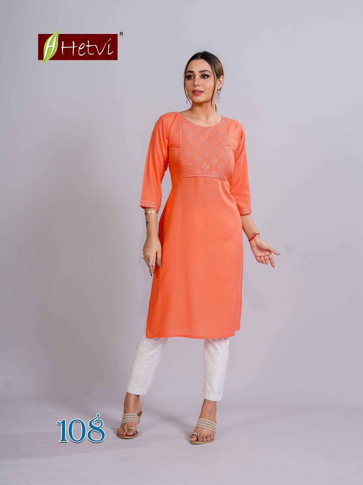 Vaibhavi Hetvi Reyon Long Kurtis Manufacturer Gujarat