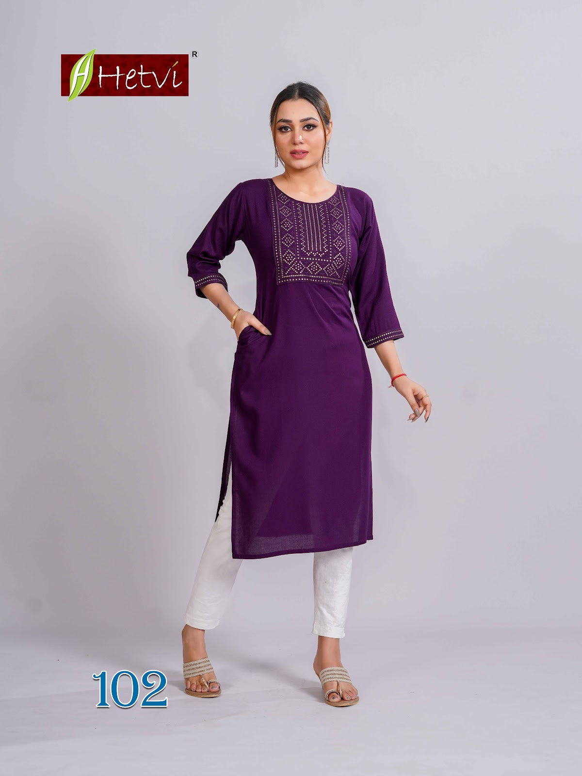 Vaibhavi Hetvi Reyon Long Kurtis Manufacturer Gujarat