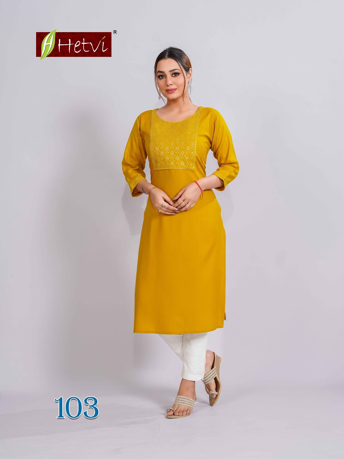 Vaibhavi Hetvi Reyon Long Kurtis Manufacturer Gujarat
