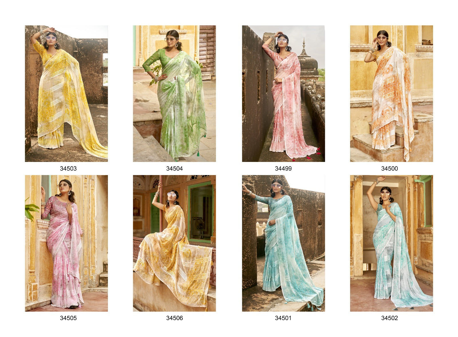 Vaidarbhi Vallabhi Prints Georgette Sarees Manufacturer Ahmedabad