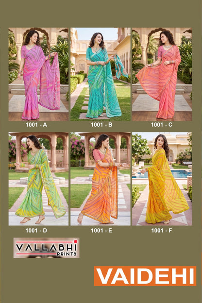 Vaidehi Vallabhi Prints Weightless Sarees Wholesale Price