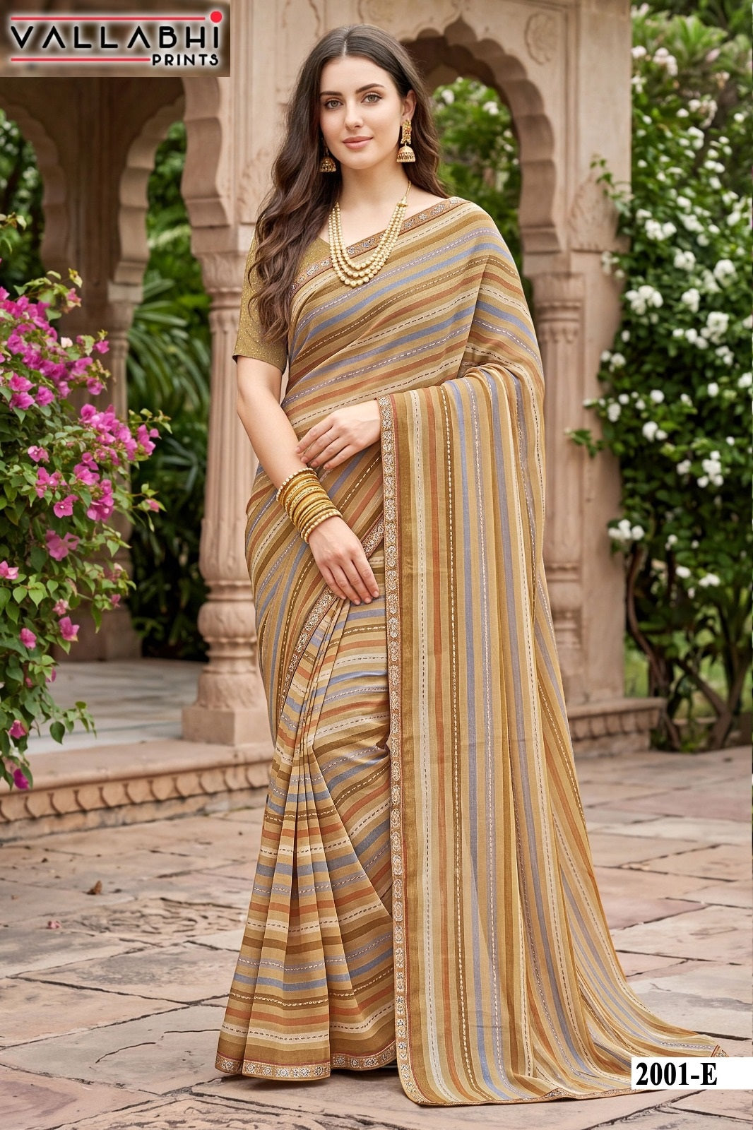 Vaidehi Vol 2 Vallabhi Prints Weightless Sarees Wholesaler Ahmedabad