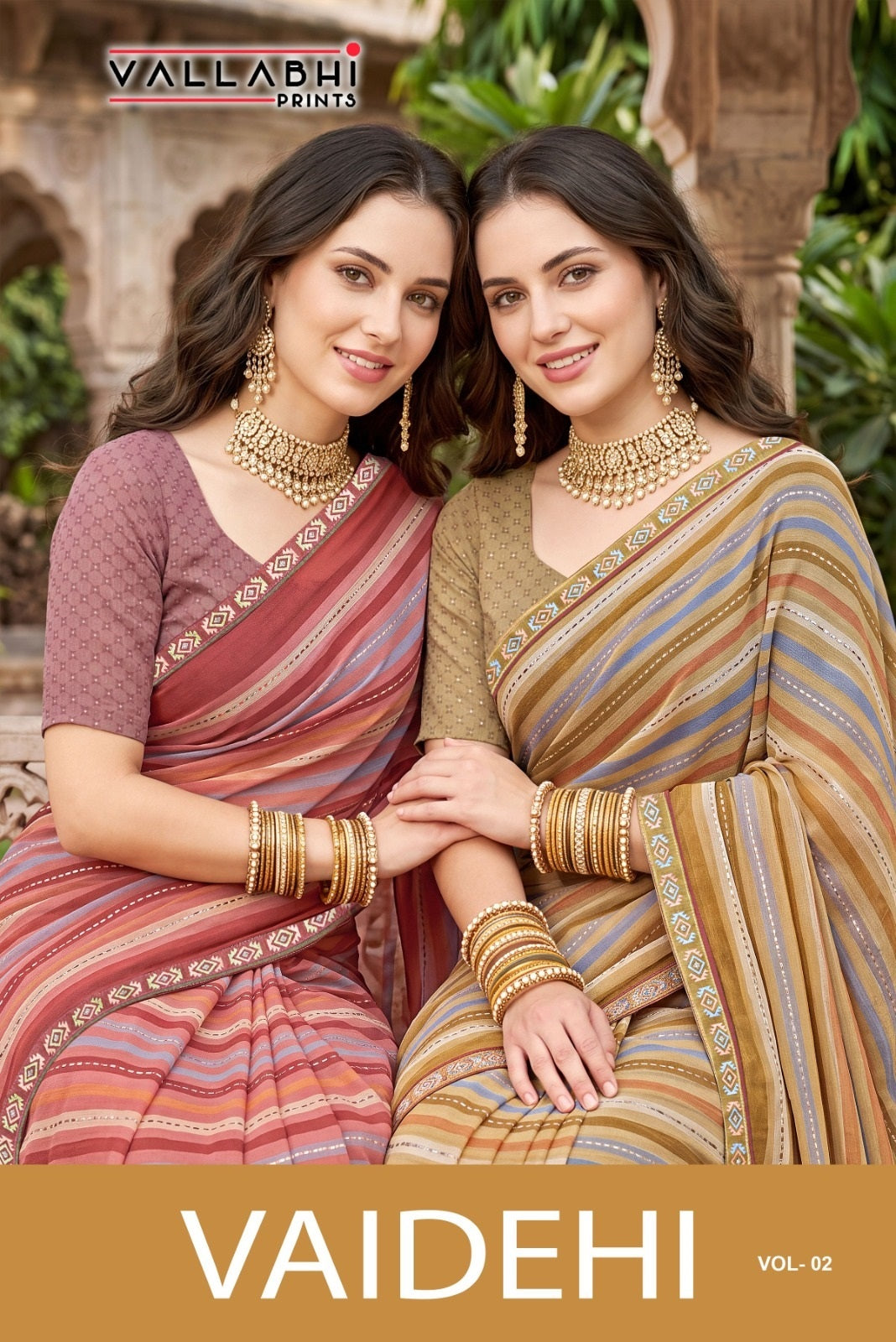 Vaidehi Vol 2 Vallabhi Prints Weightless Sarees Wholesaler Ahmedabad